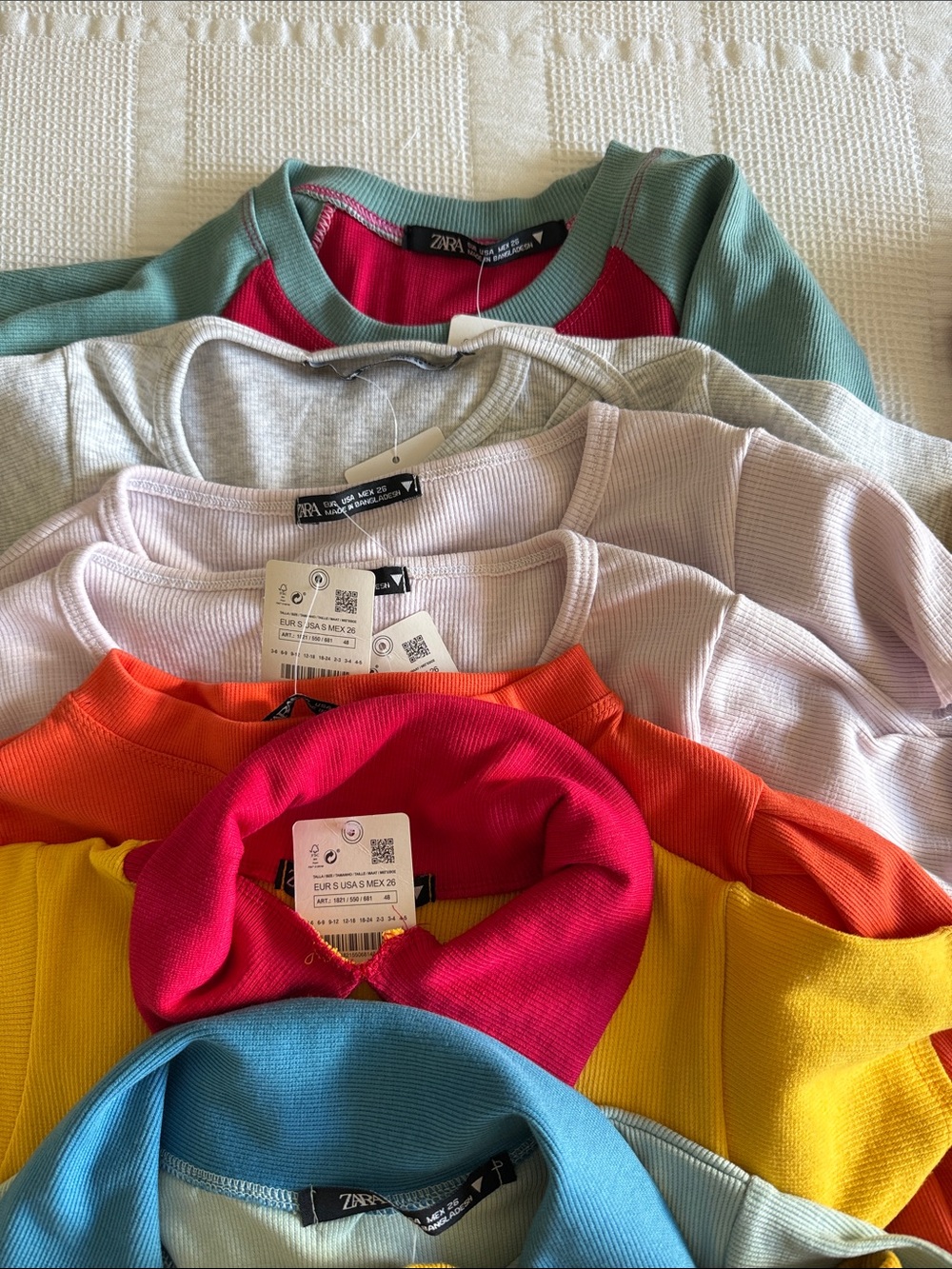 Zara Womens Short Sleeve Tops - Mixed Colors / size S / all NWT - Picture 3 of 5